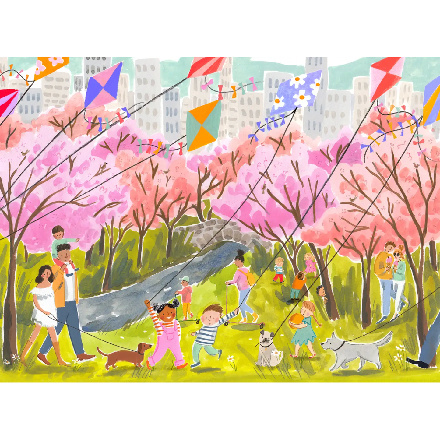 Springtime in the City Puzzlefolk