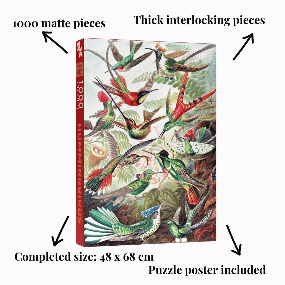 Hummingbirds 1000 piece Vintage jigsaw puzzle