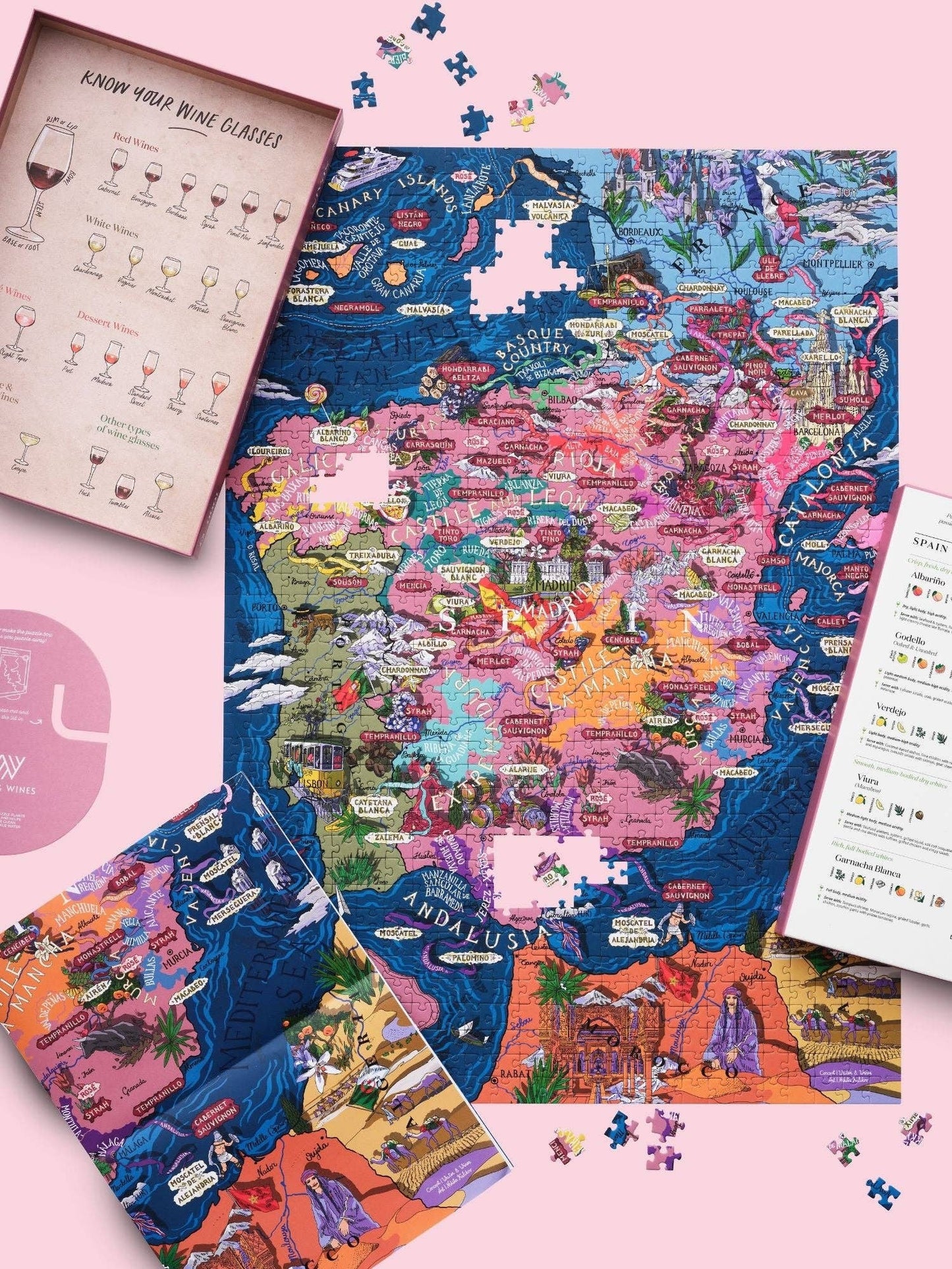 Spain Wine Puzzle - Water and Wines