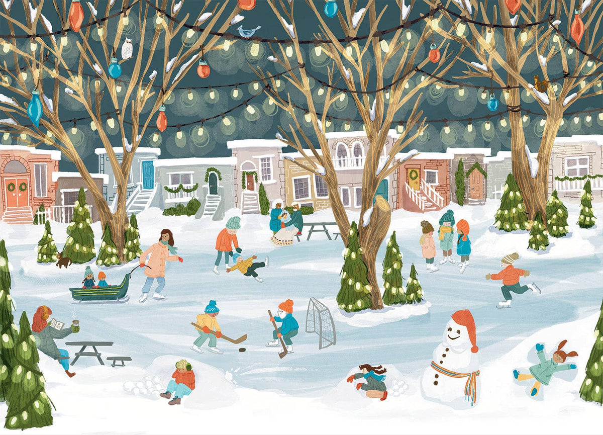 Neighbourhood Rink | 250 Piece Puzzle | Villager