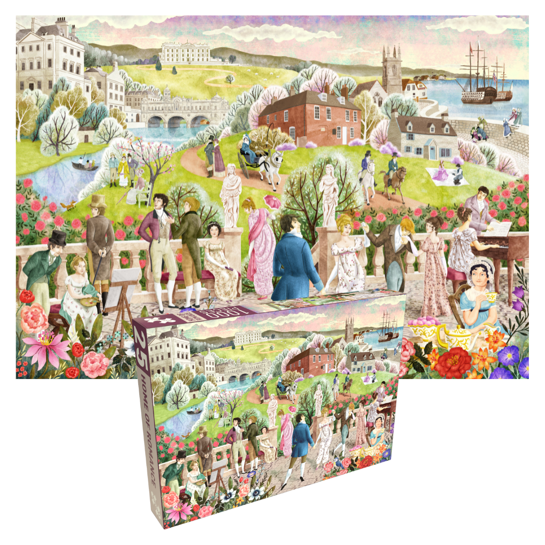 HOME OF ROMANCE 1000 piece JANE AUSTEN jigsaw puzzle