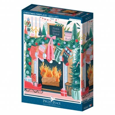 Christmas Fireplace - Pieces and Peace
