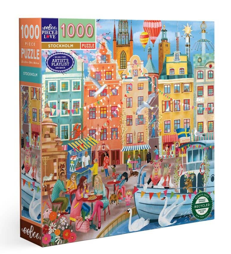 EeBoo 1000 Pc Puzzle - Stockholm