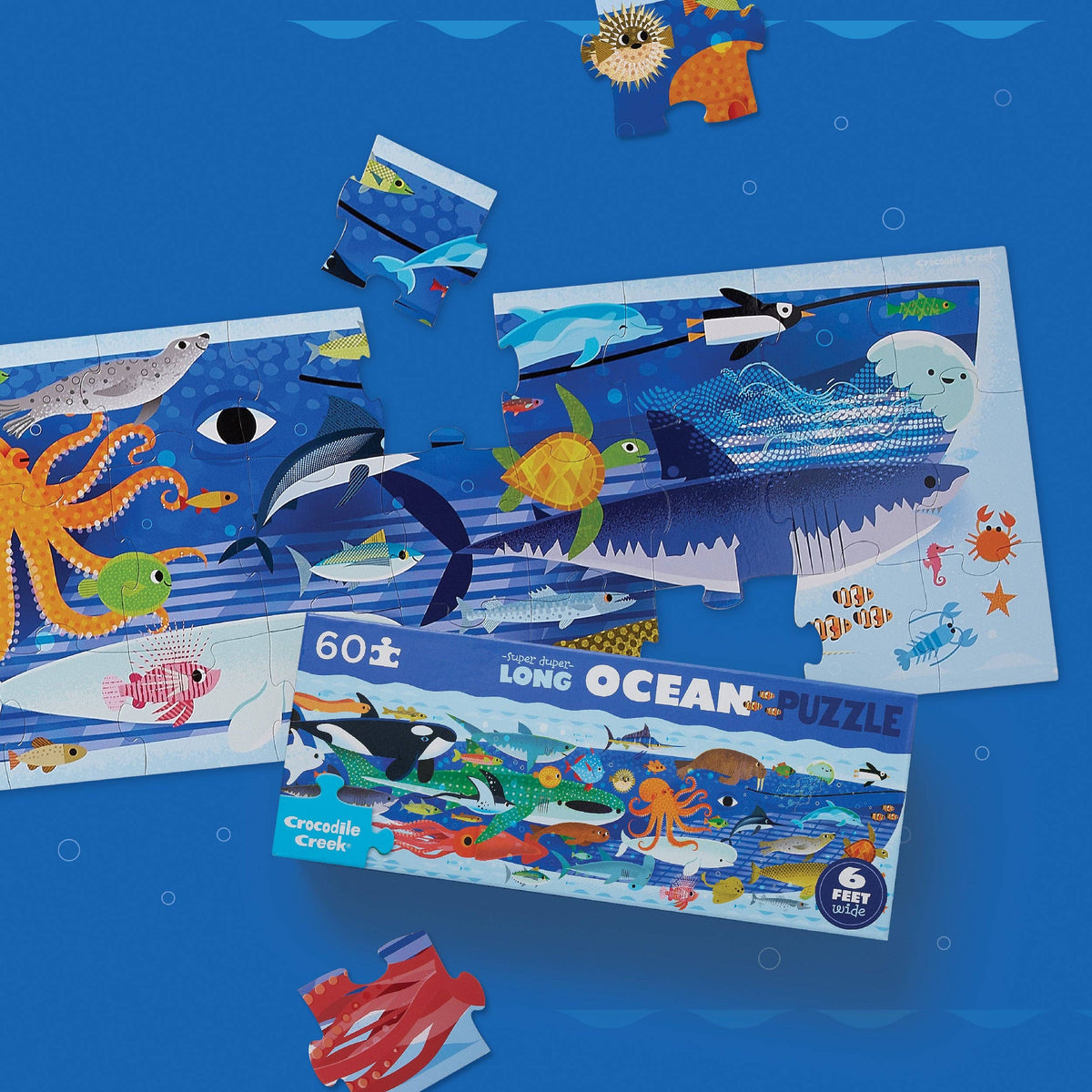 Ocean - Super Duper Long Puzzle 60 pc - Crocodile Creek