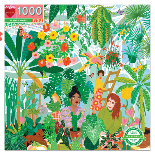 EeBoo 1000 Pc Puzzle - Plant Lady