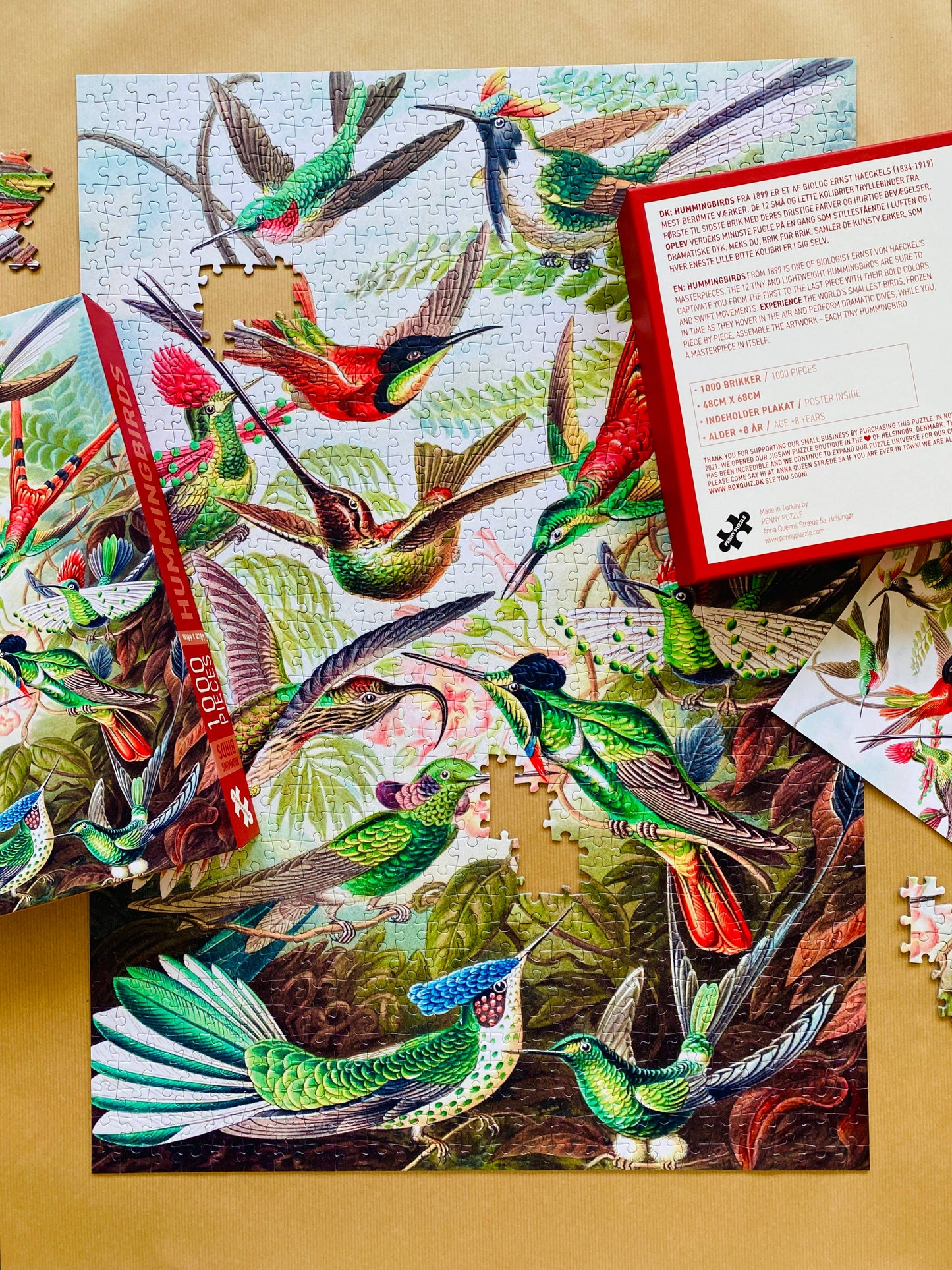 Hummingbirds 1000 piece Vintage jigsaw puzzle