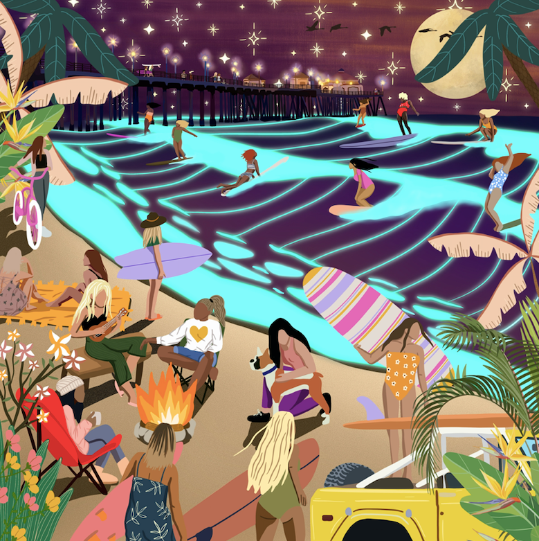 Full Moon Surf - Surf Shack Puzzles