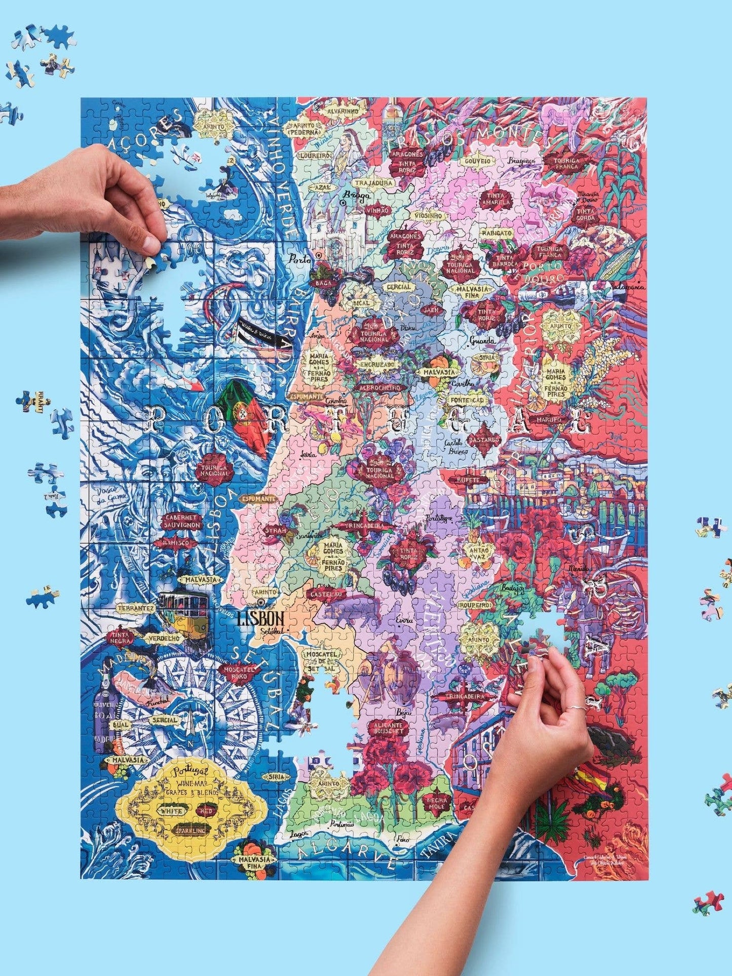 Portugal Wine Puzzle - Water and Wines