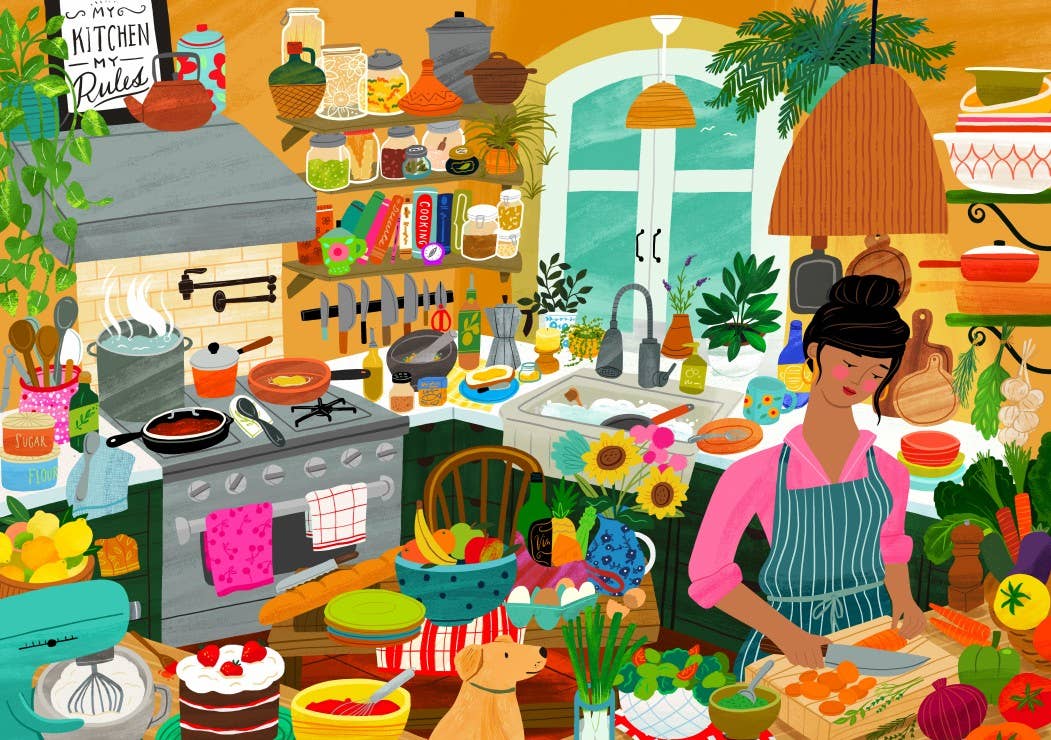 My happiness is in the kitchen - Pieces and Peace 2000-piece puzzle