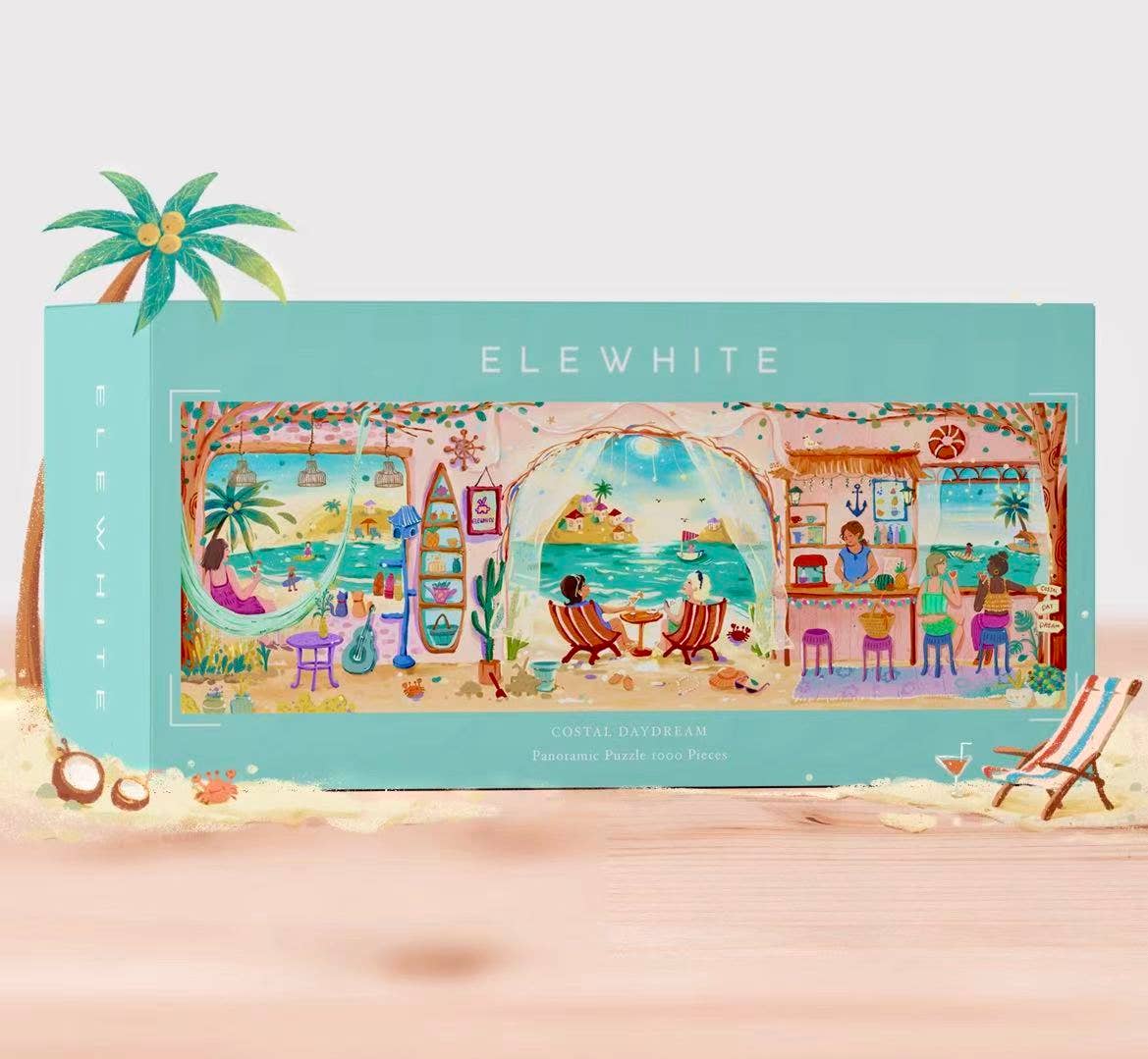 Costal Daydream Panoramic Puzzle - Elewhite