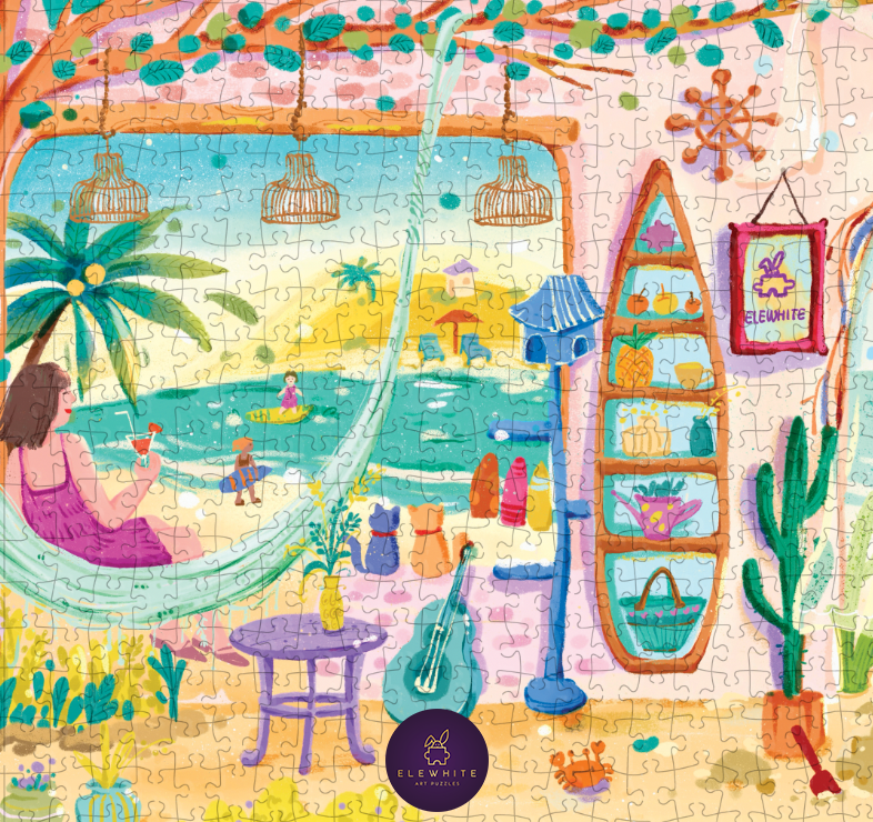 Costal Daydream Panoramic Puzzle - Elewhite