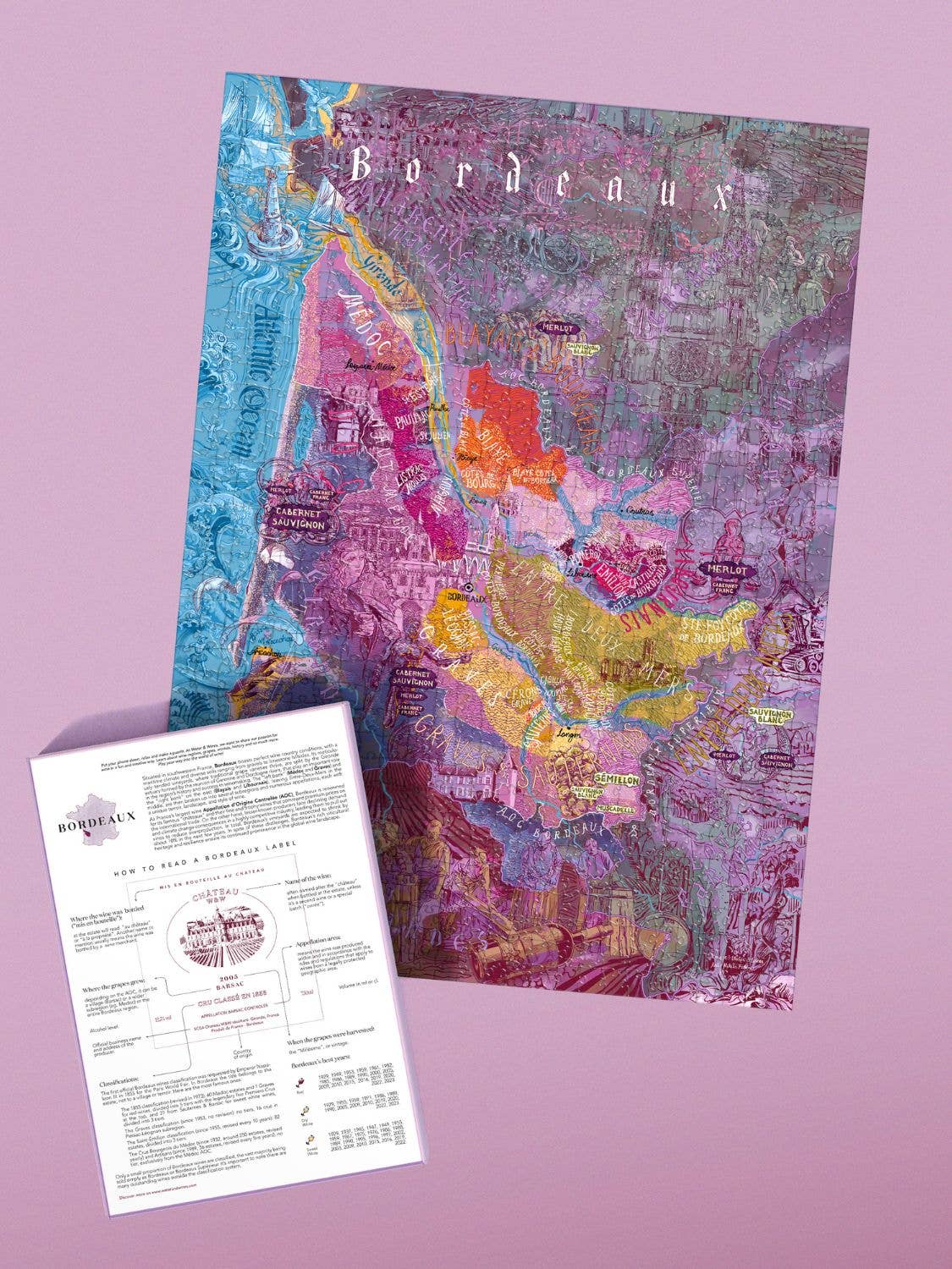 Bordeaux Wine Puzzle - Water and Wines