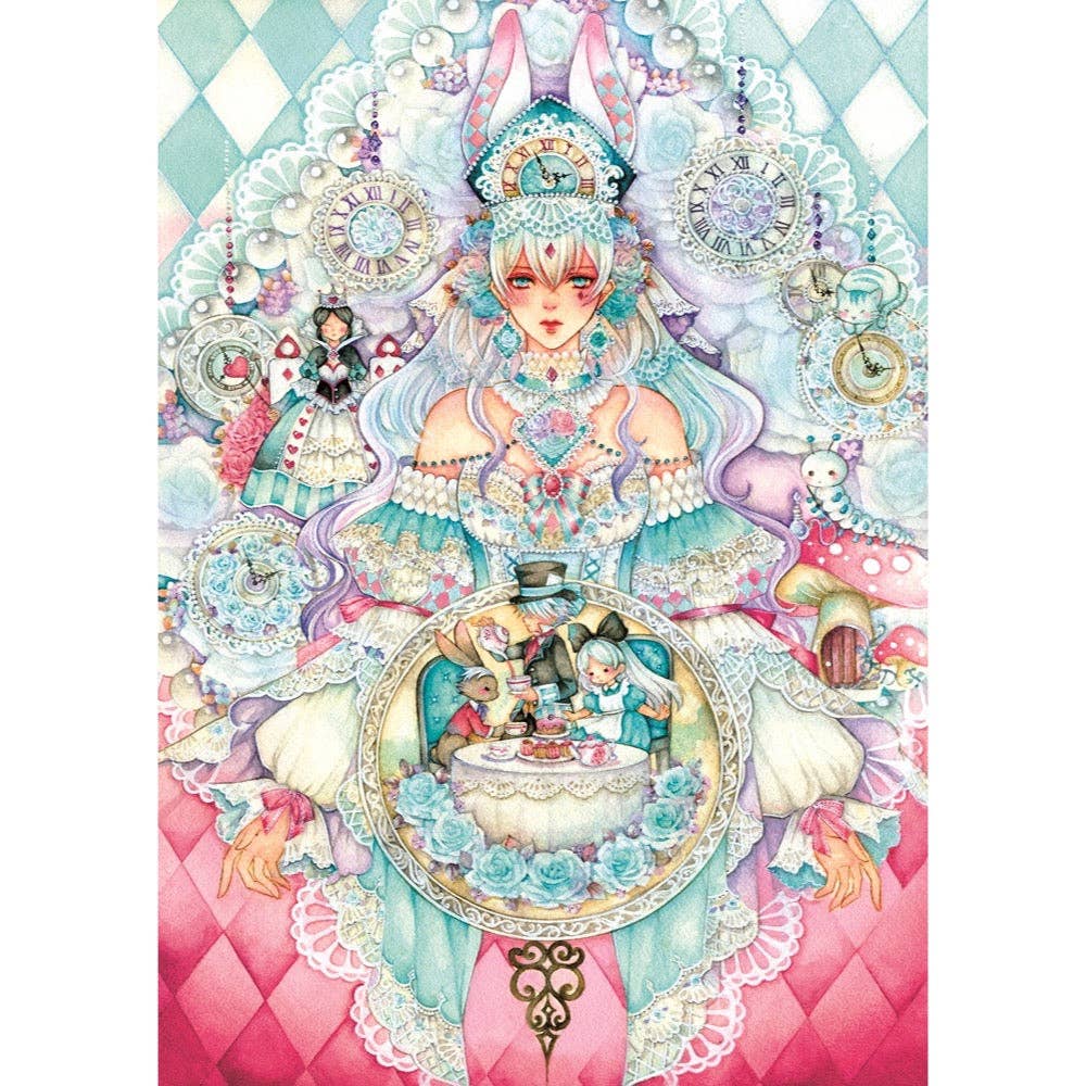 Magnolia Puzzle 6205 White Rabbit Laverinne Special Edition 1000pc Jigsaw Puzzle