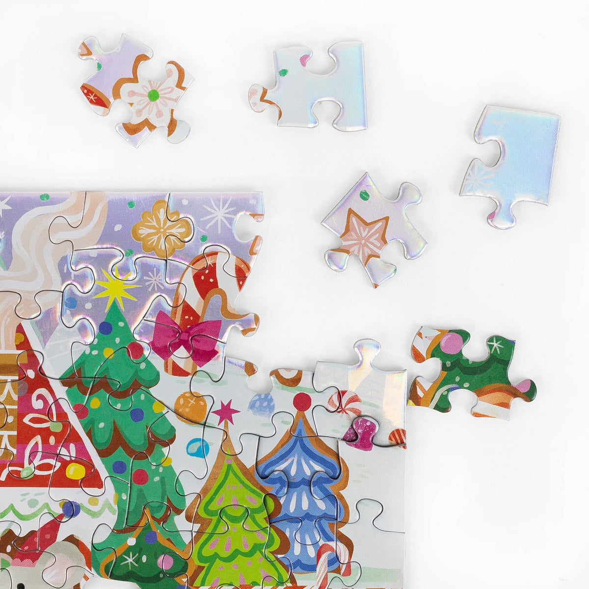 Gingerbread House - Holographic Tube 100 pc - Crocodile Creek