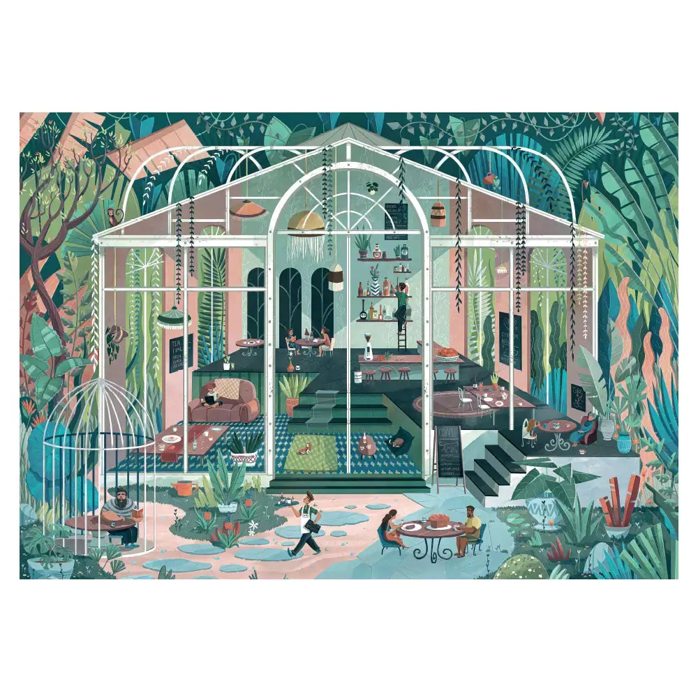 Puzzle The Café in the Jungle - Trevell - 1000 and 1500 pcs: 1000 pieces