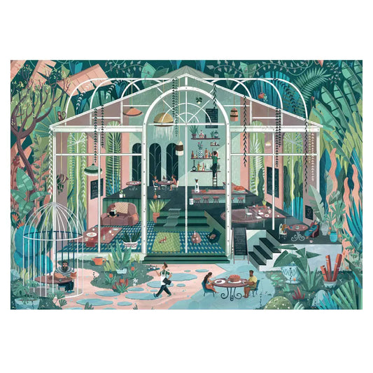 Puzzle The Café in the Jungle - Trevell - 1000 and 1500 pcs: 1000 pieces