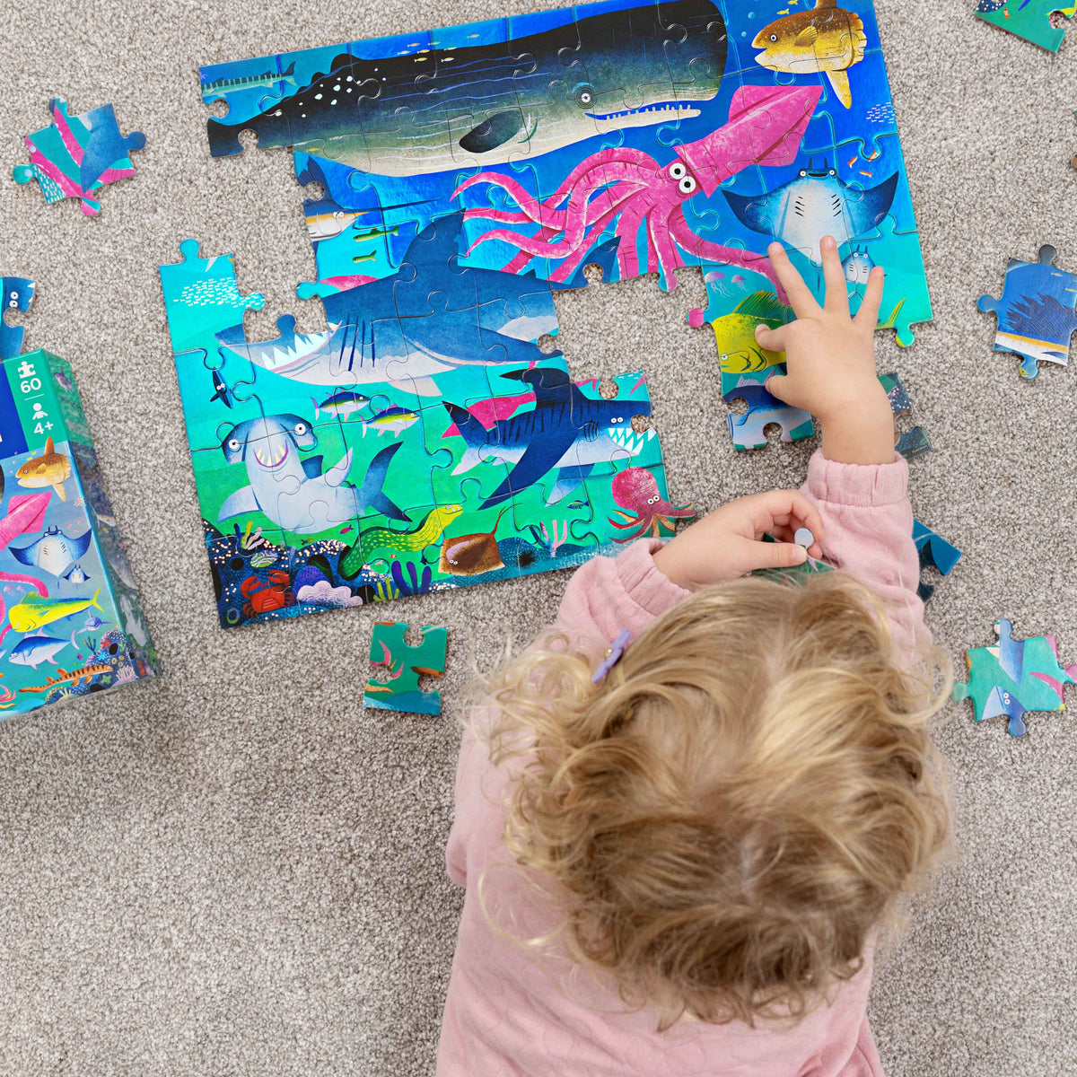 Shimmering Shark - Foil Puzzle 60 pc - Crocodile Creek