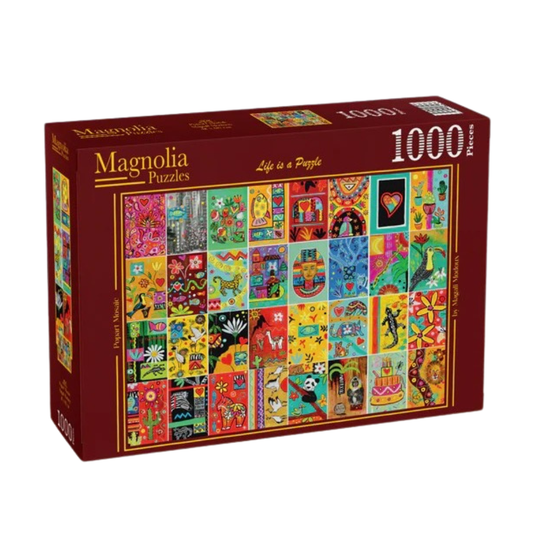 Magnolia 4108 Popart Mosaic Magali Modoux 1000pc Jigsaw Puzzle