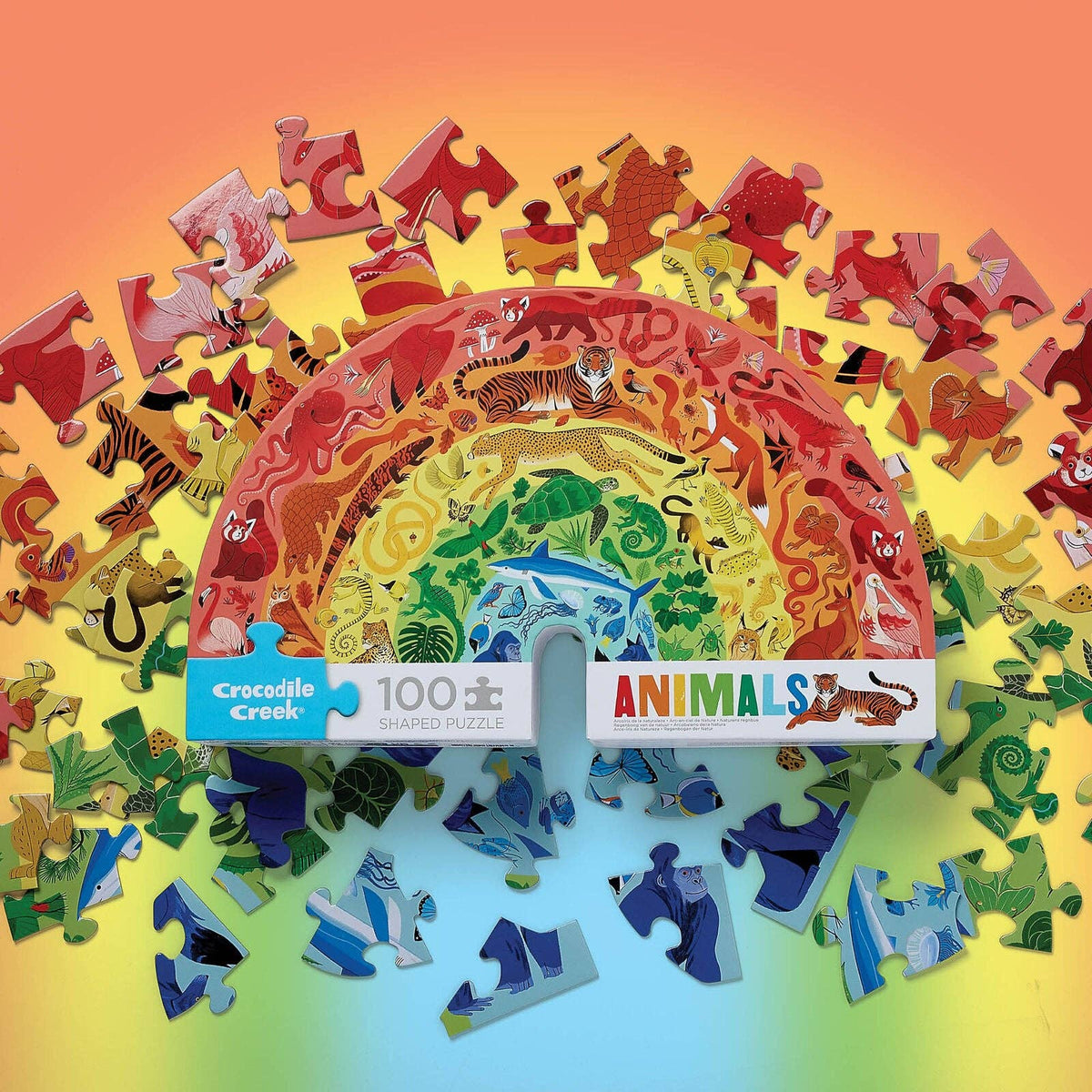 Rainbow Puzzle 100 pc - Crocodile Creek