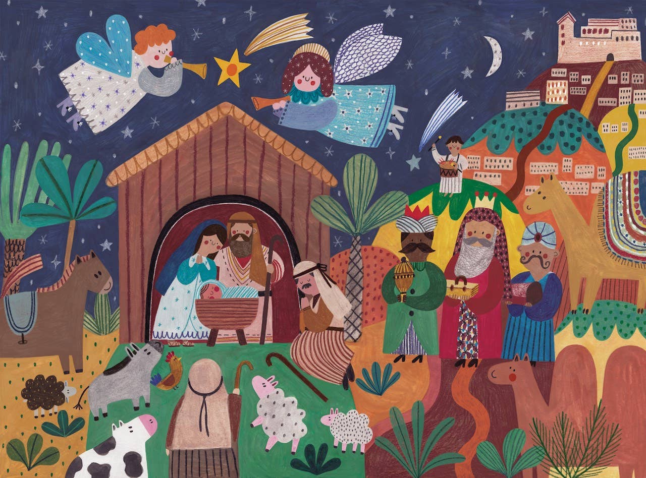 O Holy Night Christmas Holiday Nativity puzzle - Puzzlefolk