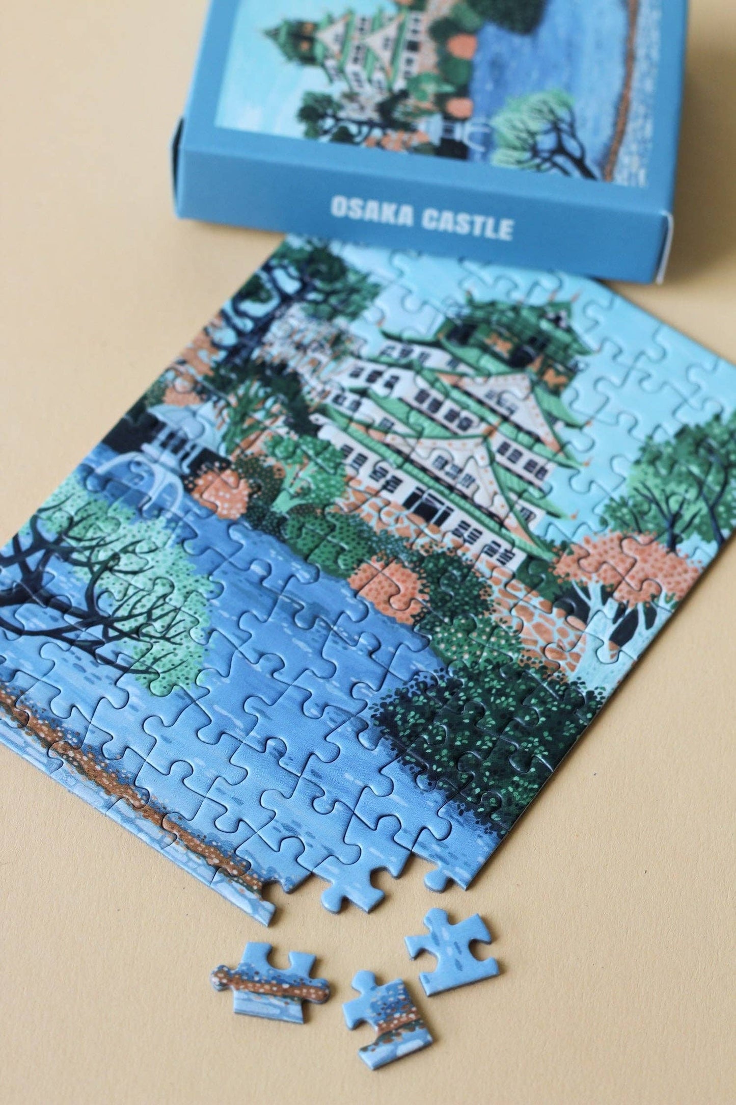 Osaka Castle - Piecely,  Mini puzzle, 99 pieces
