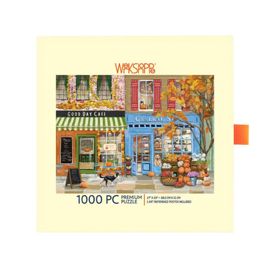 Autumn on Main - WerkShoppe 1000 Pc Puzzle - Slip Box