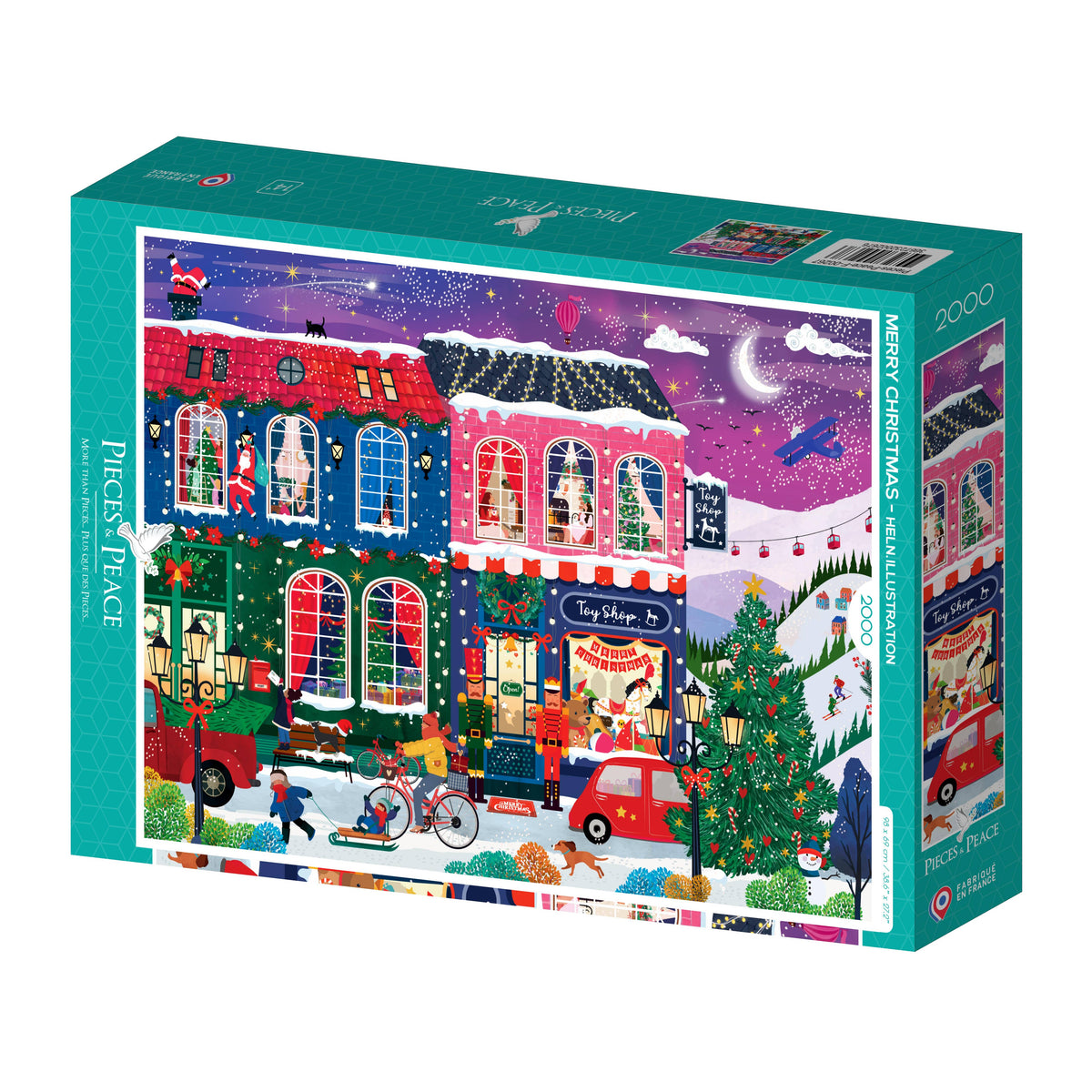 Merry Christmas - 2000 Piece Puzzle - Pieces & Peace