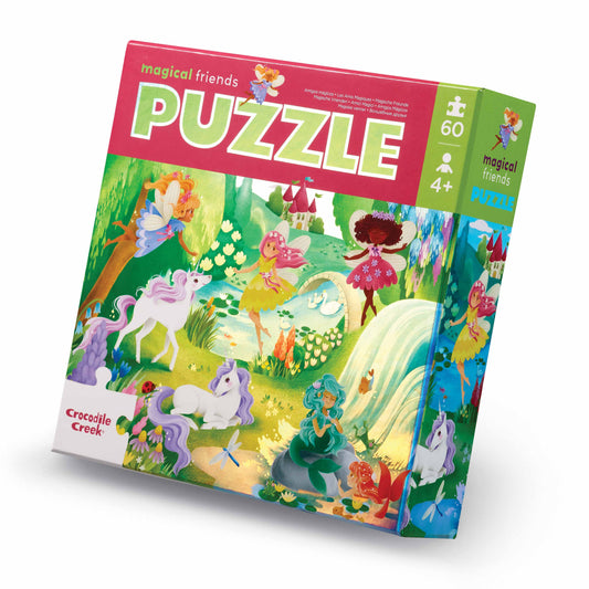 Magical Friends Foil Puzzle 60 pc - Crocodile Creek