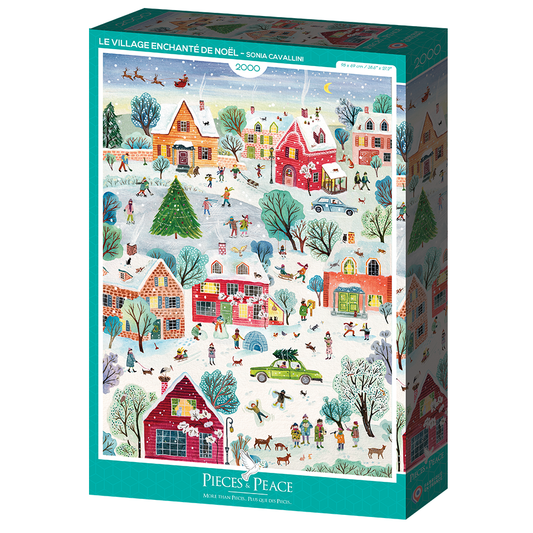 The Enchanted Christmas Village - Pieaces and Peace - 2000 pieces
