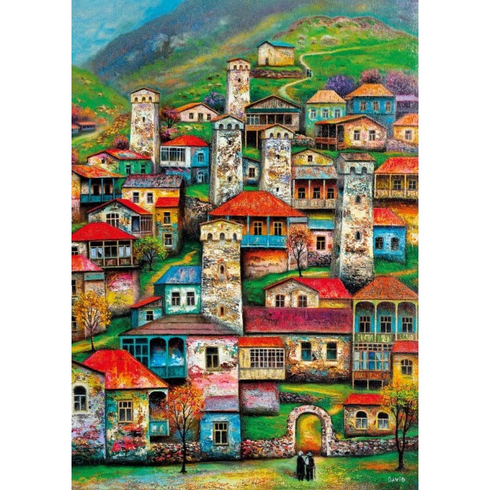 Magnolia 9504 Beautiful Village David Martiashvili 1000pc Jigsaw Puzzle