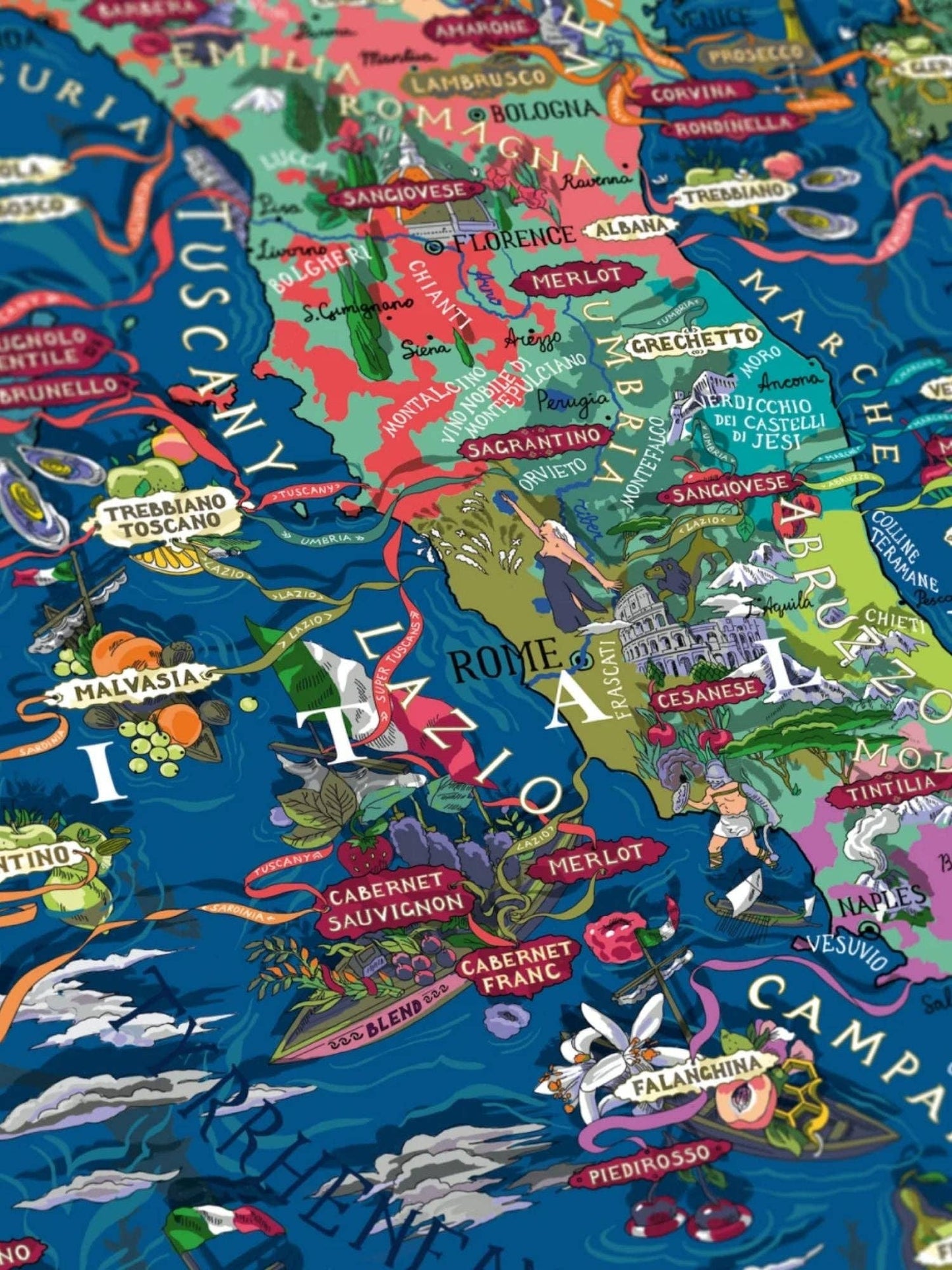 Italy Wine Puzzle - Water and Wines
