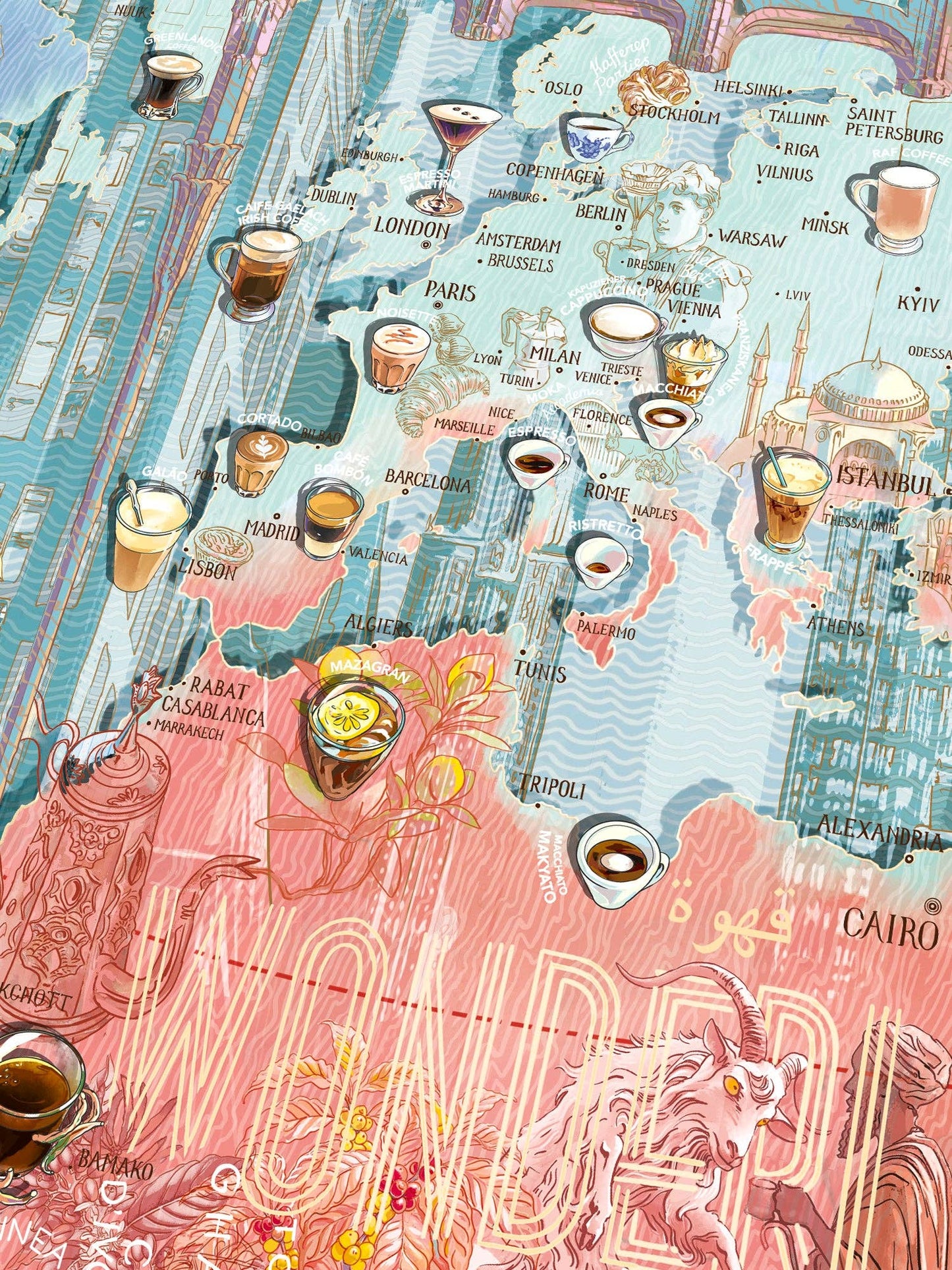 World of Coffee Puzzle - Water and Wines