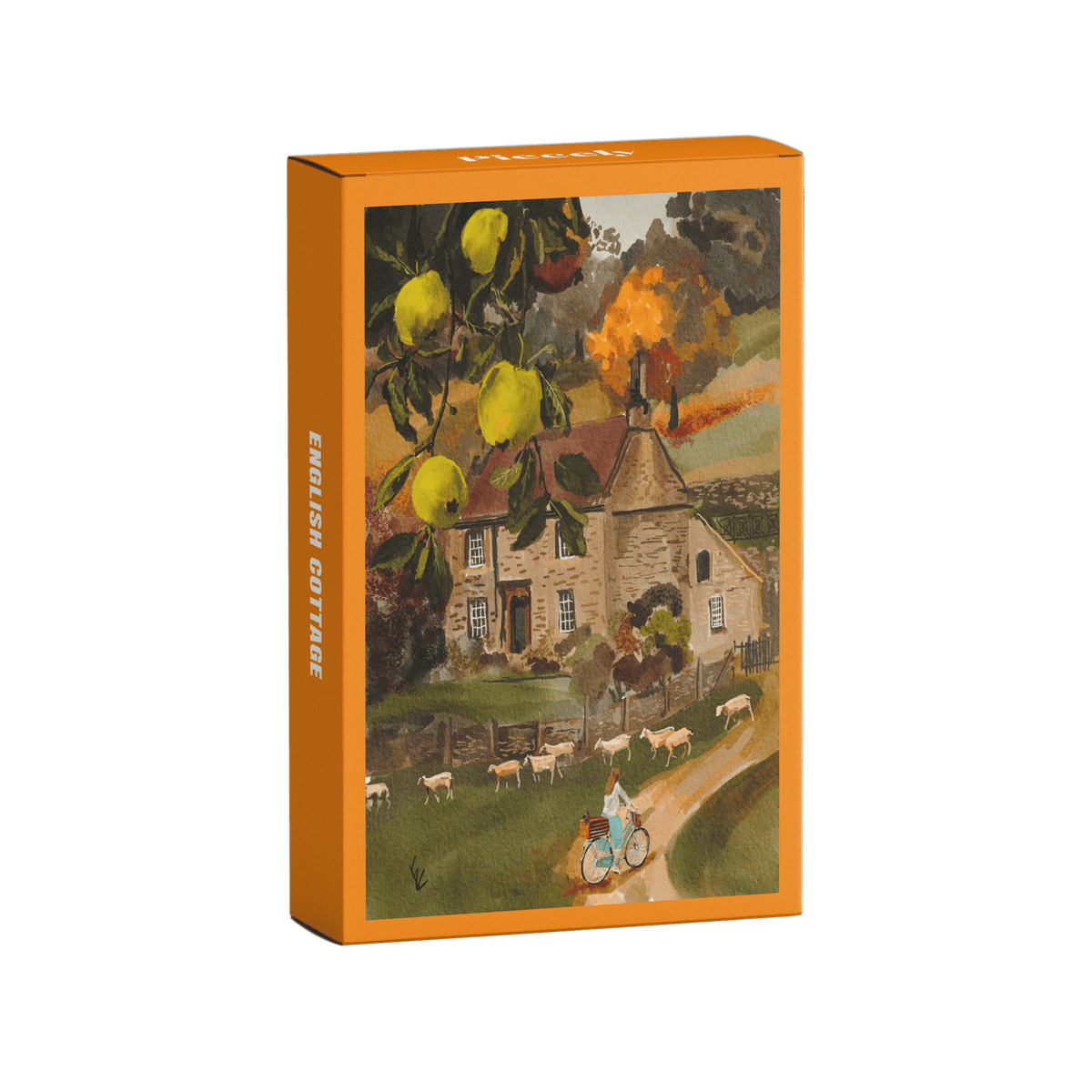 English Cottage 99 piece mini puzzle - Piecely