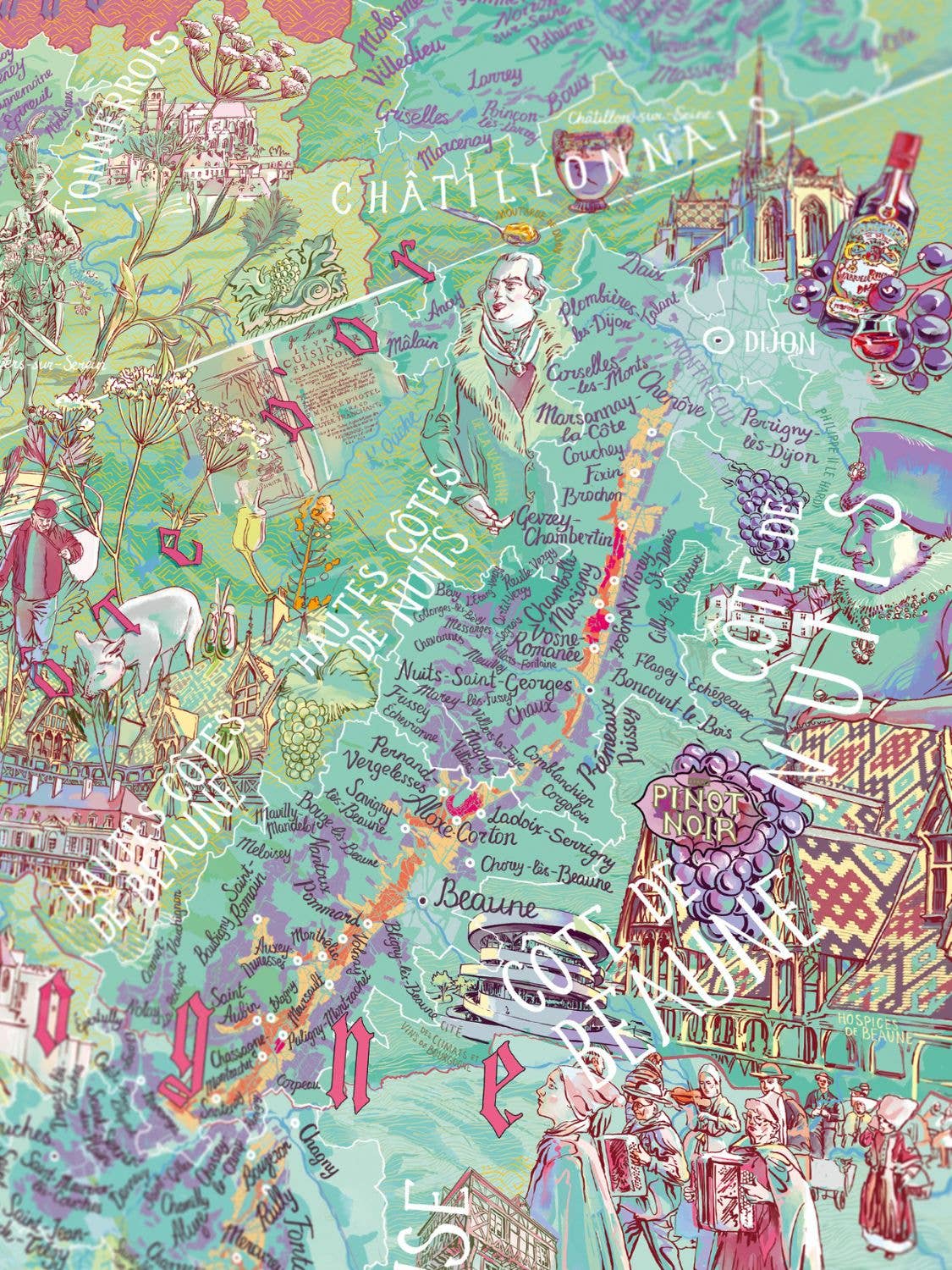 Bourgogne Wine Puzzle - Water and Wines