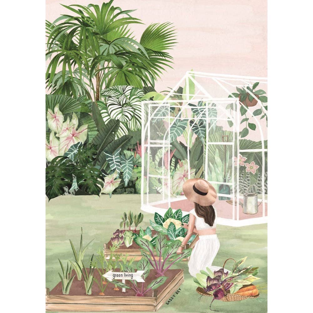 Magnolia Puzzle 3421 Green Living Sarah Reyes Special Edition 1000pc Jigsaw Puzzle