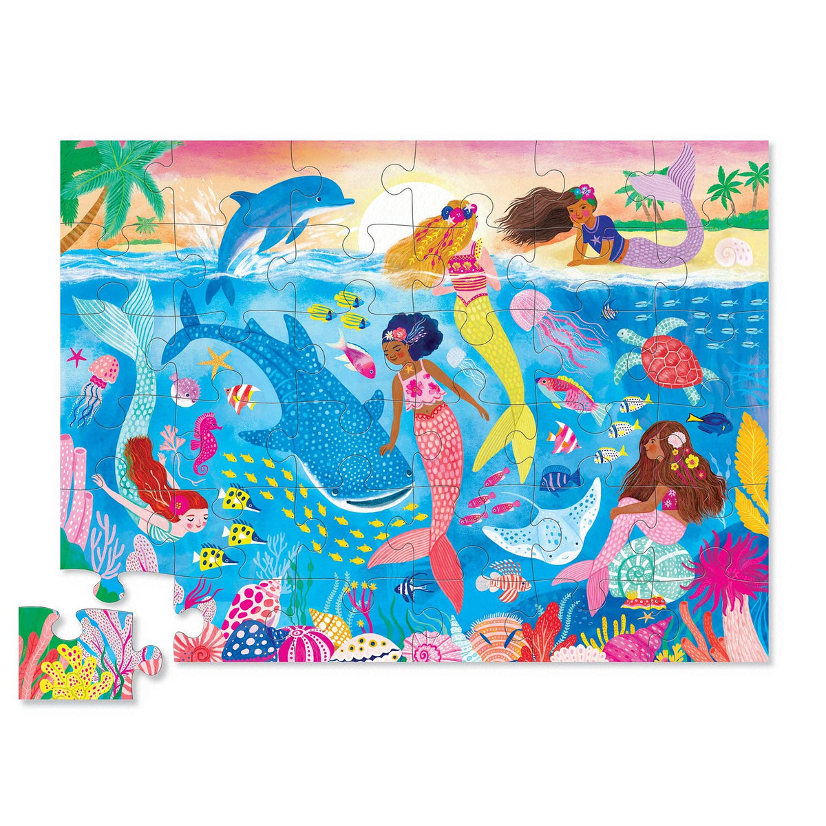 Mermaid Dreams - Classic Floor Puzzle 36 pc - Crocodile Creek