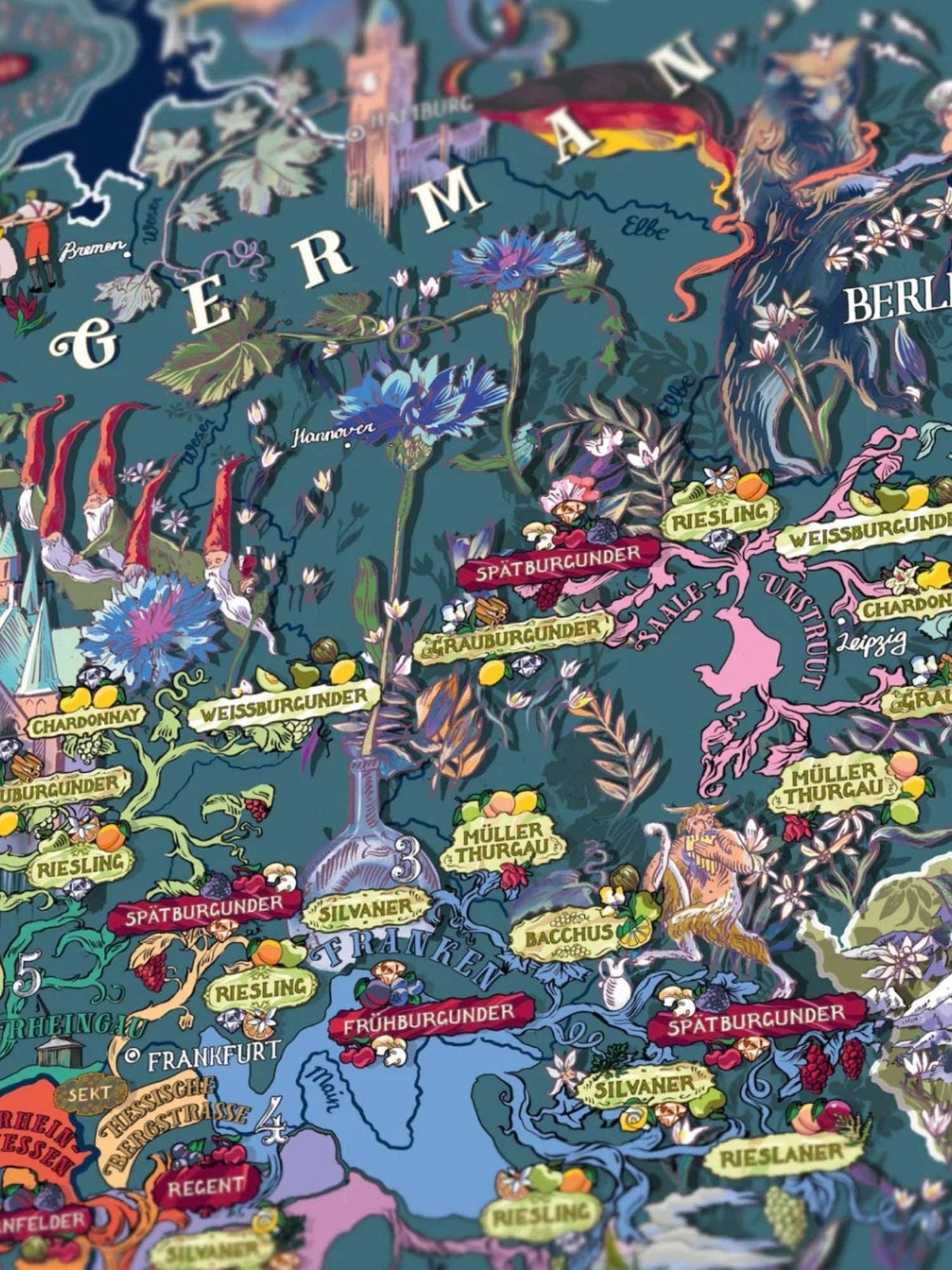 Germany Wine Puzzle - Water and Wines