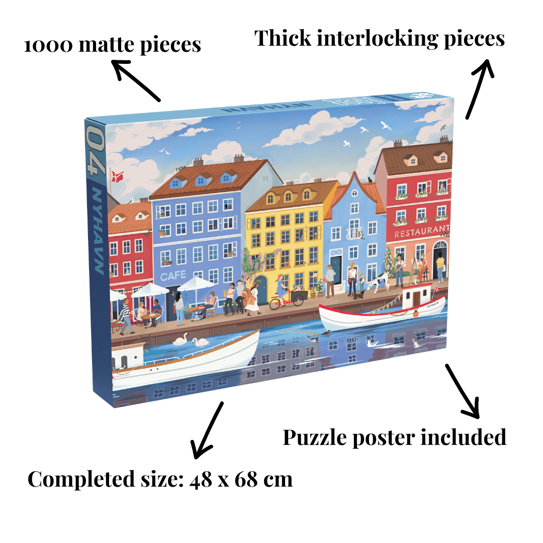 Nyhavn 1000 piece jigsaw puzzle from Penny Puzzle