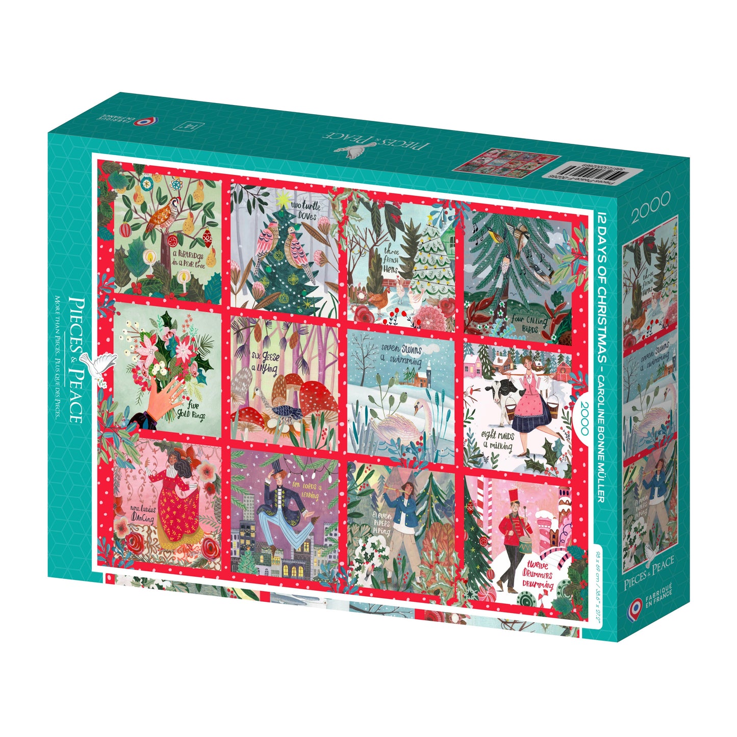 12 Days of Christmas - Pieces and Peace - 2000 pieces