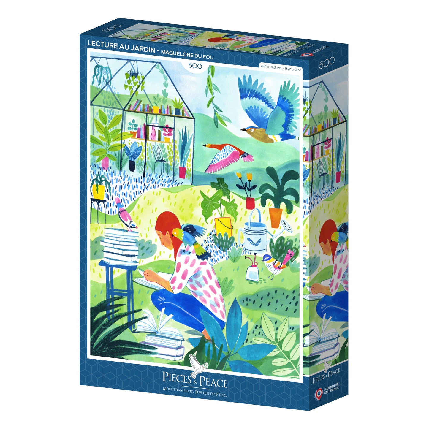 Reading in the Garden - Pieces and Peace