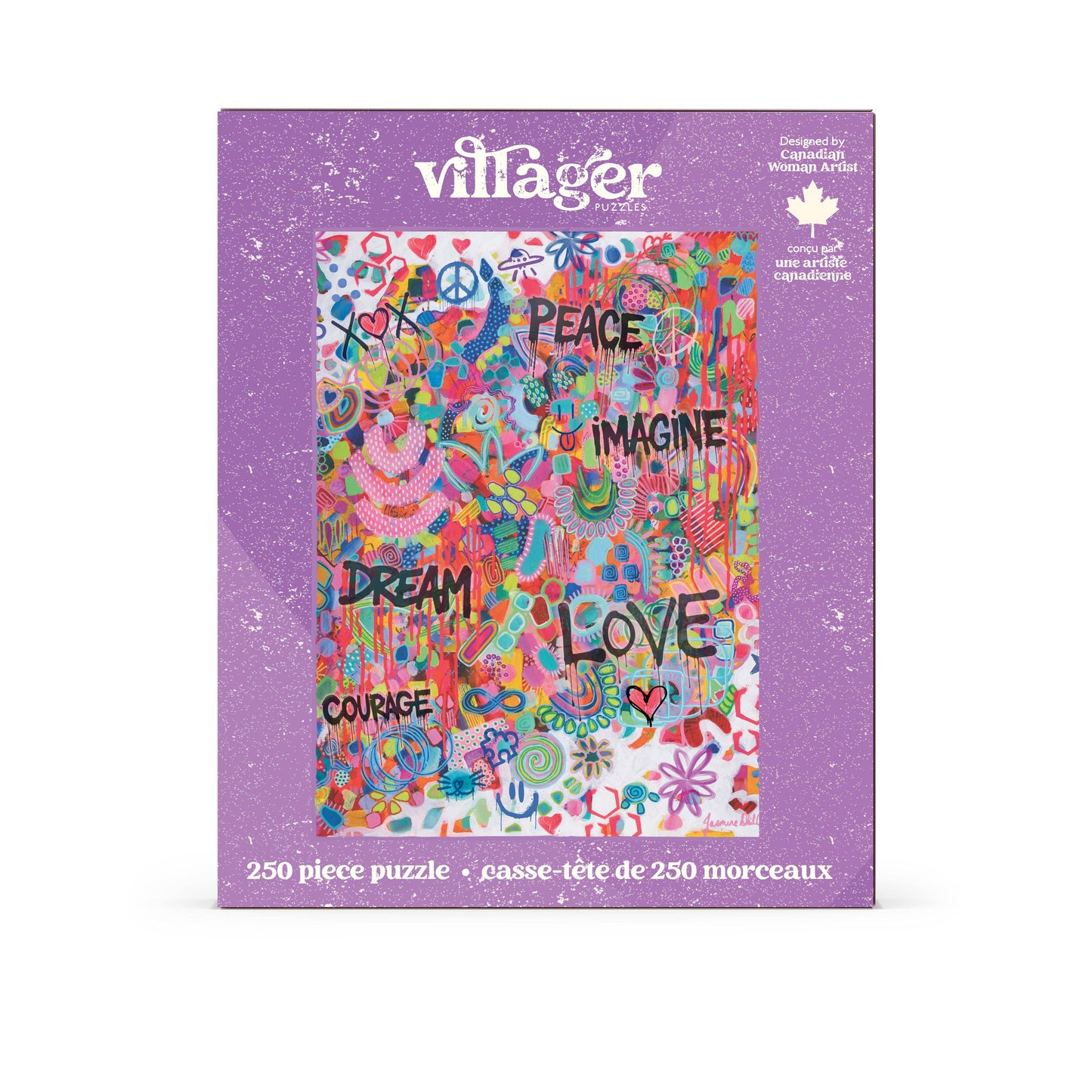 Pink Graffiti | Villager - 250 Piece Puzzle