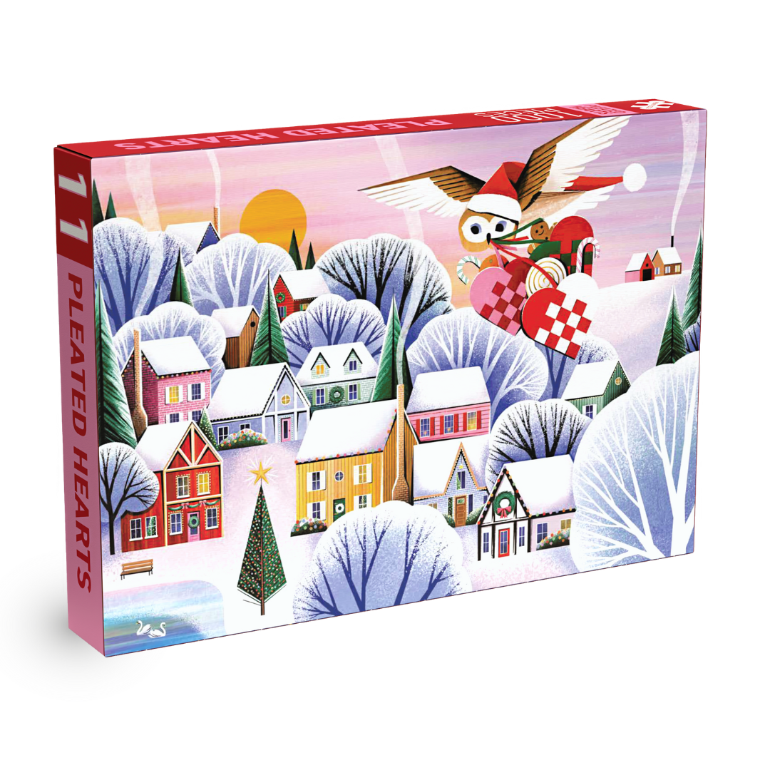 PLEATED HEARTS 1000 piece jigsaw puzzle
