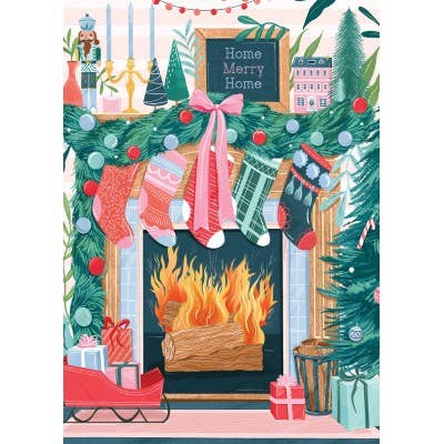 Christmas Fireplace - Pieces and Peace