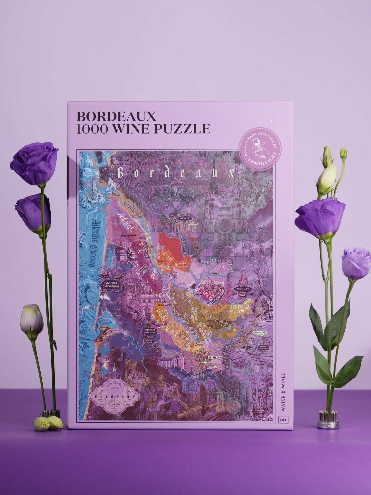 Bordeaux Wine Puzzle - Water and Wines
