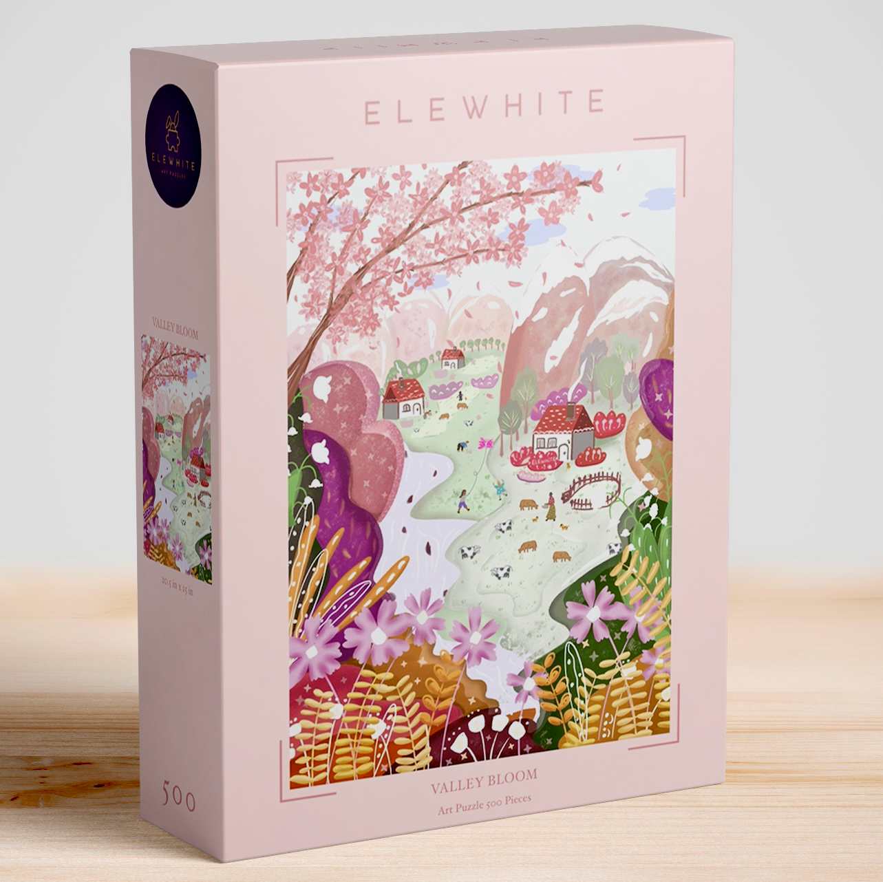 Valley Bloom Art Puzzle - ELEWHITE 500 Pieces