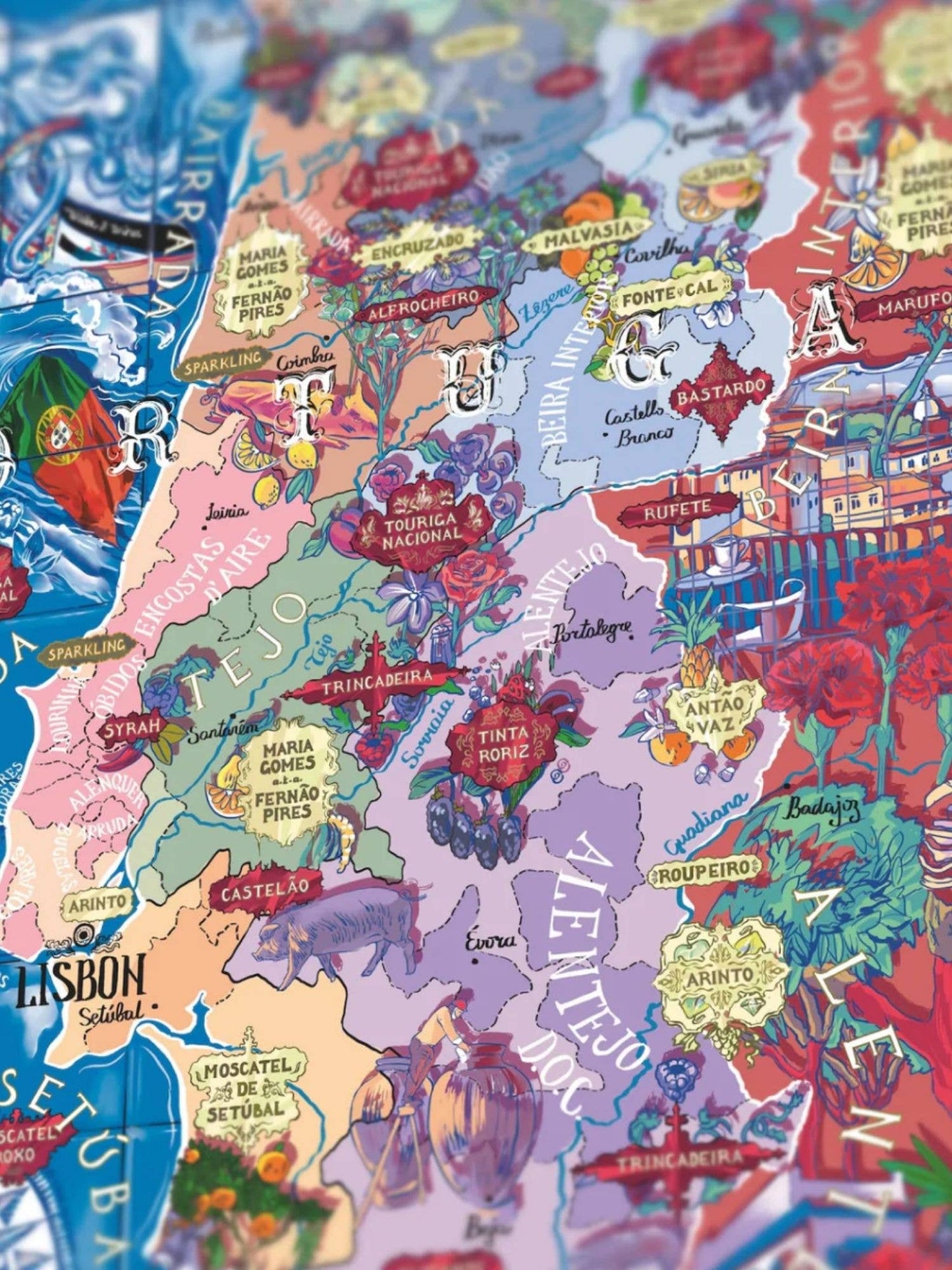 Portugal Wine Puzzle - Water and Wines