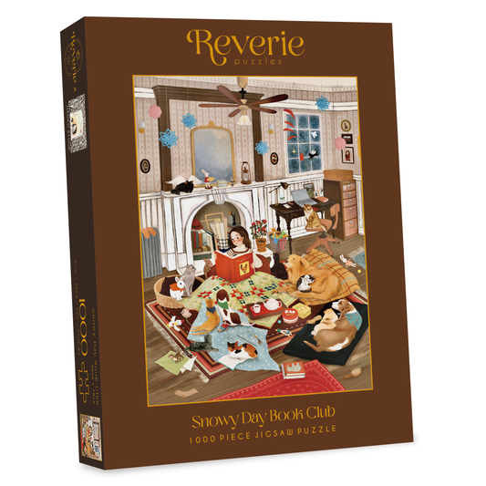 Snowy Day Book Club Jigsaw Puzzle (1000 Pieces) - Reverie