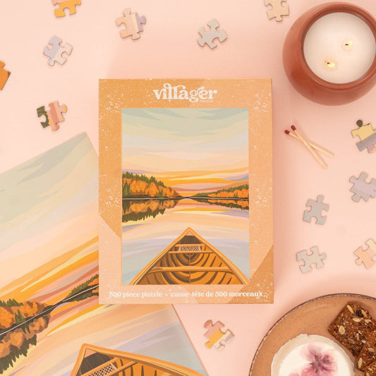Canoeing at Dawn | Villager -  500-Piece Puzzle