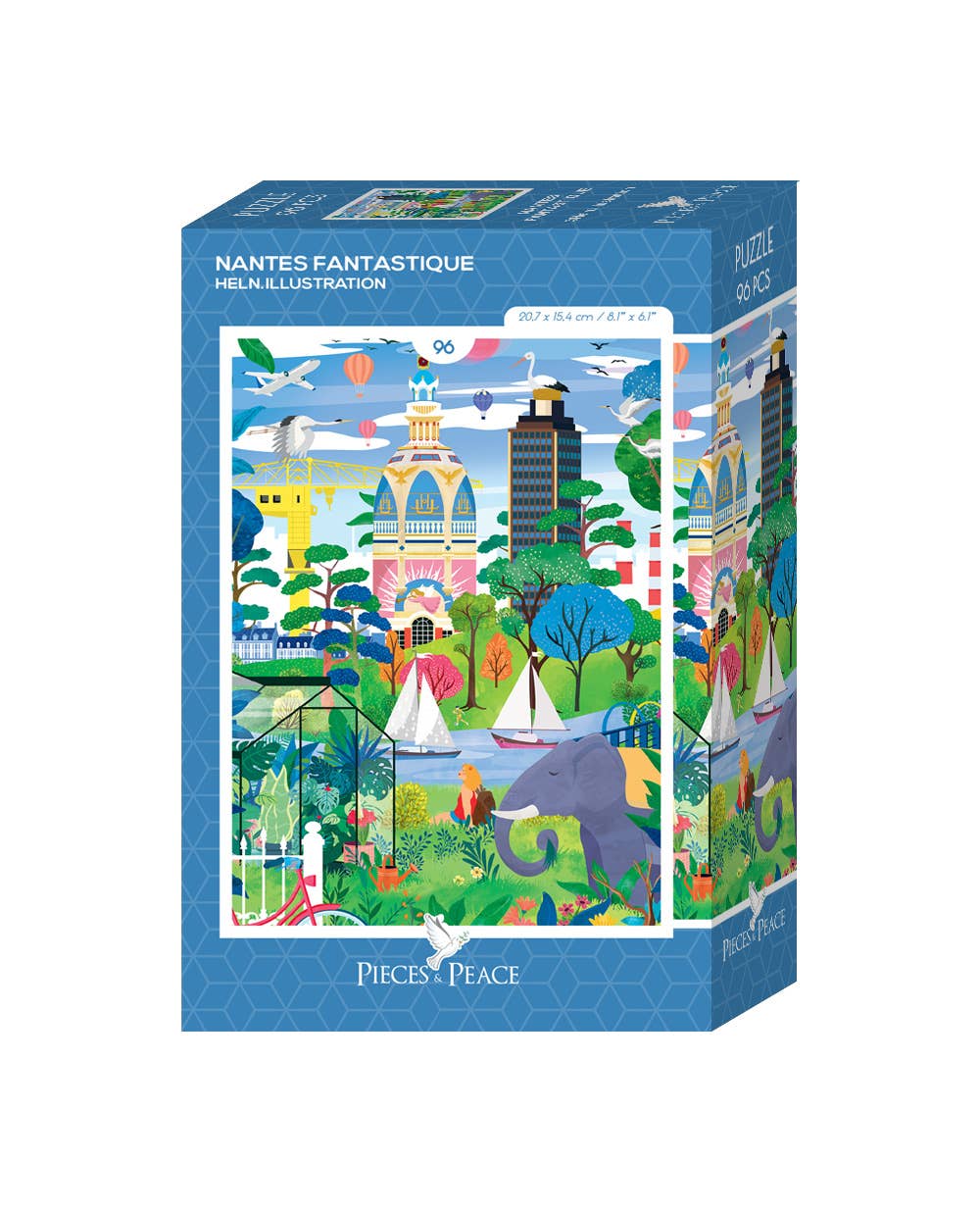 Fantastic Nantes - Mini-Puzzle 96 pieces -  Pieces & Peace