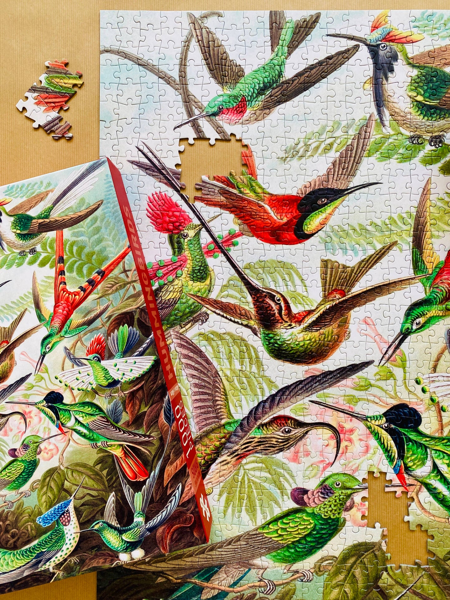 Hummingbirds 1000 piece Vintage jigsaw puzzle